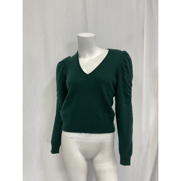 Frame Long Sleeve Green Cashmere Frankie Sweater Size XS - Picture 2 of 5